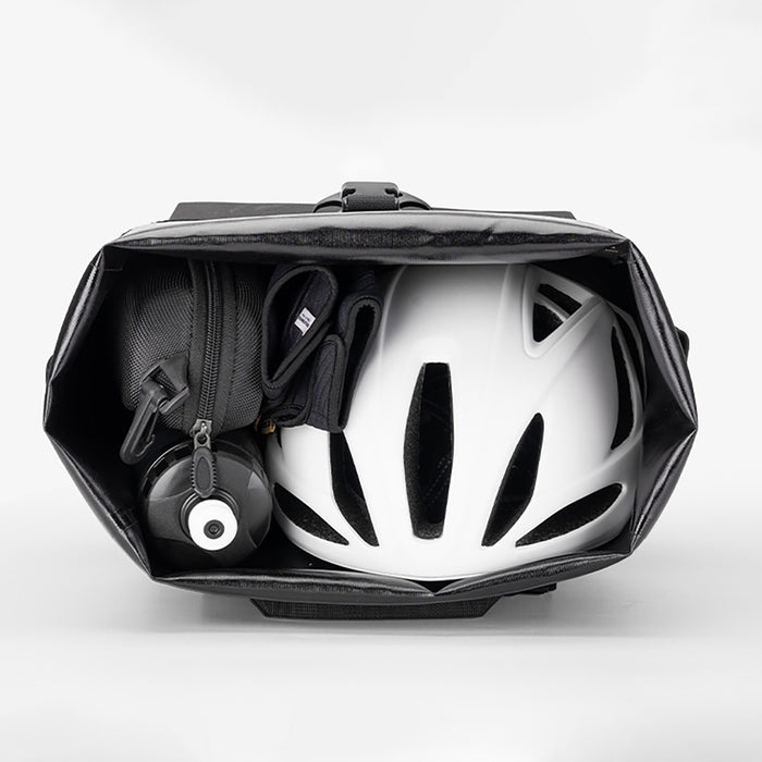 Rockbros Bike Bag with Backpack Function, Waterproof, with Helmet Attachment 18l - Black