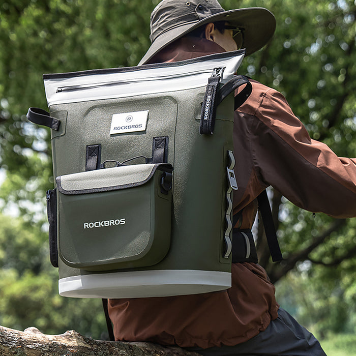 Rockbros Thermal Backpack with Insulation 18l Ergonomic - Green