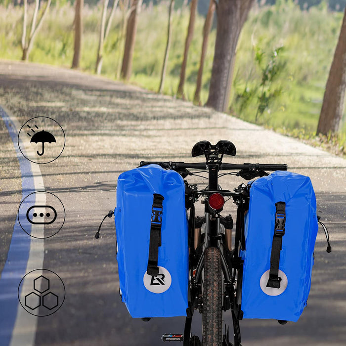 Rockbros 30140022004 Waterproof Bicycle Bag 25-32L - Blue