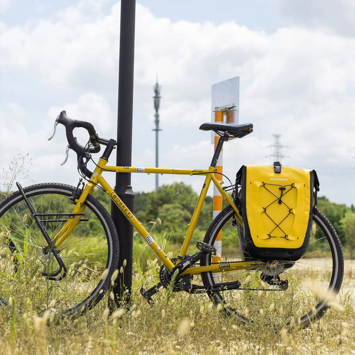Rockbros 30140022005 Waterproof Bicycle Pannier 25-32L - Yellow