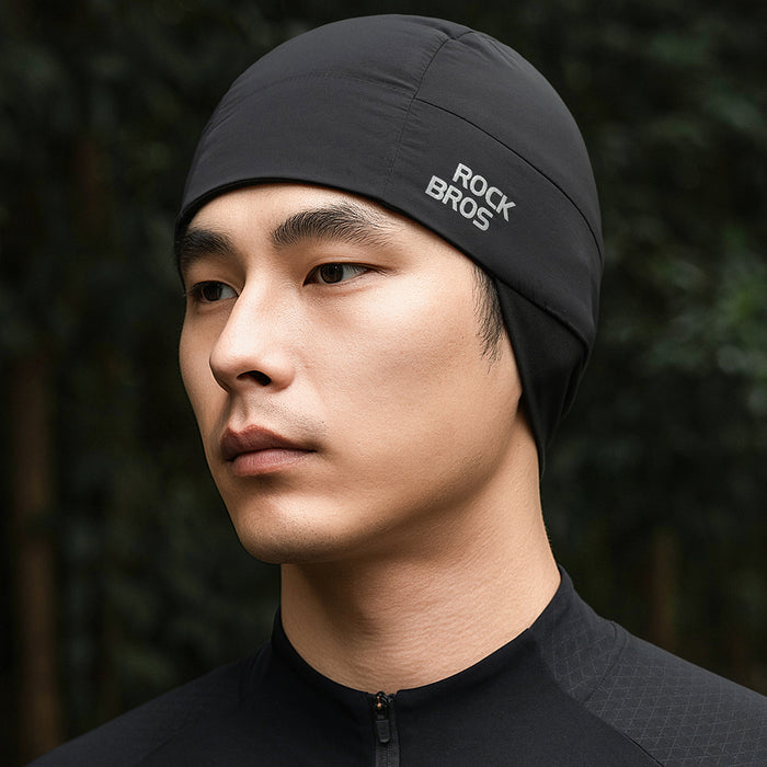 Rockbros M015 Winter Reversible Cycling Cap Size 54-61 cm - Black