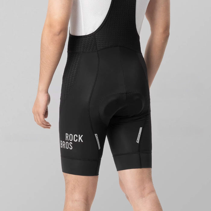 Rockbros YDDK009 Men's Cycling Bib Shorts with Pad Size XXL - Black