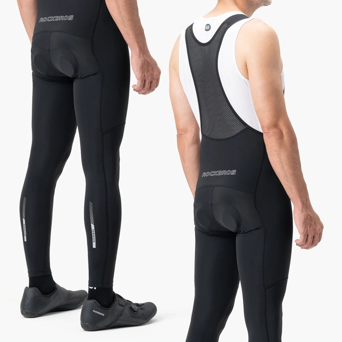 Rockbros 200021 Long Cycling Bib Shorts with Pad Size L - Black