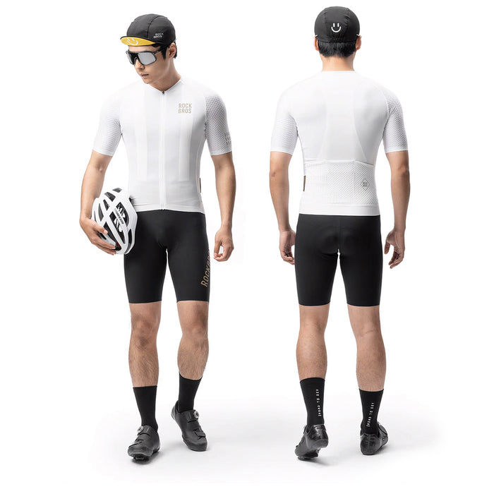 Rockbros YDDX011 Diamond Short Sleeve Cycling Jersey Size S - White