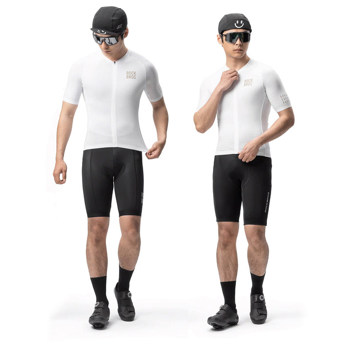 Rockbros YDDX011 Diamond Short Sleeve Cycling Jersey Size S - White