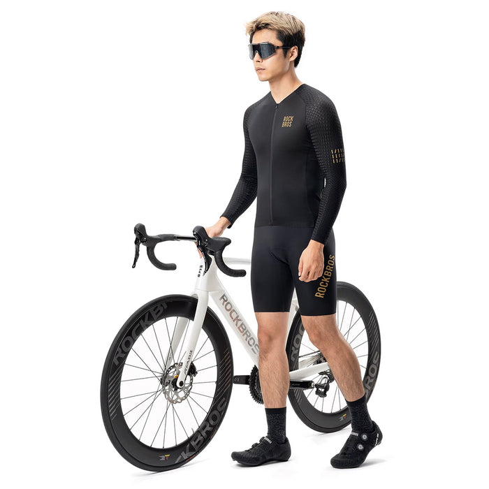 Rockbros YDCX008 Diamond Long Sleeve Cycling Jersey Size XS - Black