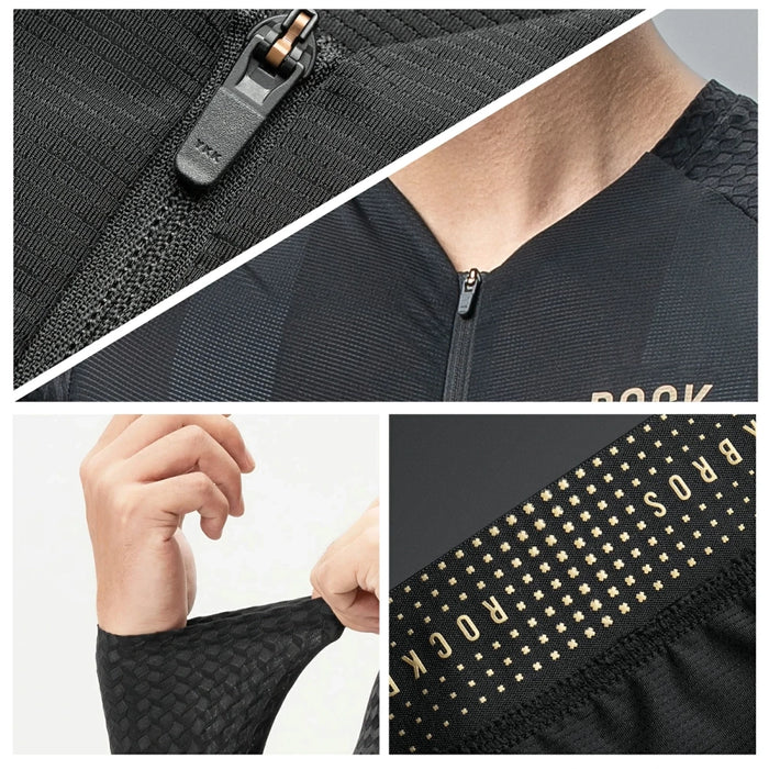 Rockbros YDCX008 Diamond Long Sleeve Cycling Jersey Size XL - Black
