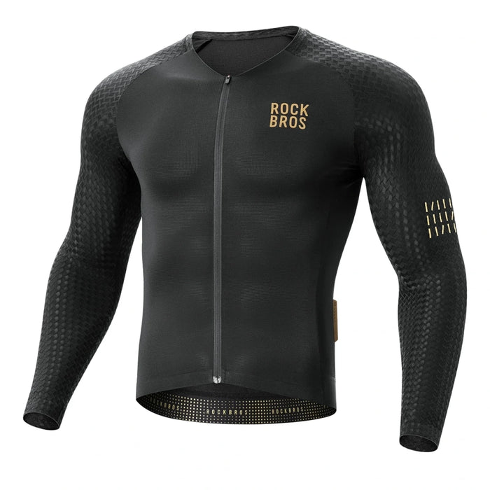 Rockbros YDCX008 Diamond Long Sleeve Cycling Jersey Size XXL - Black
