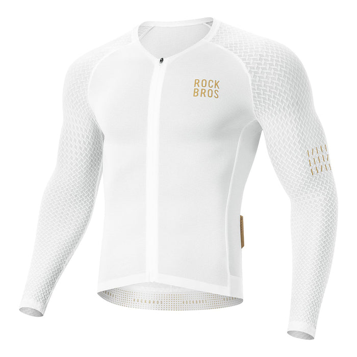 Rockbros YDCX008 Diamond Long Sleeve Cycling Jersey Size L - White