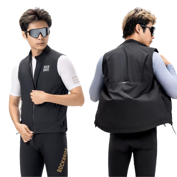 Rockbros YDMJ003 Windproof Vest Spring/Autumn Size XXL - Black