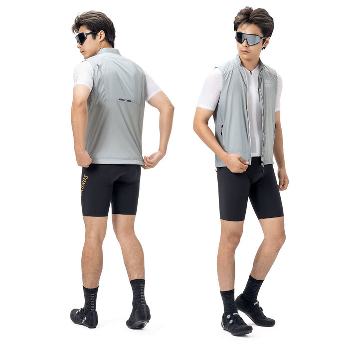 Rockbros YDMJ003 Spring/Autumn Windproof Vest Size S - White/Gray