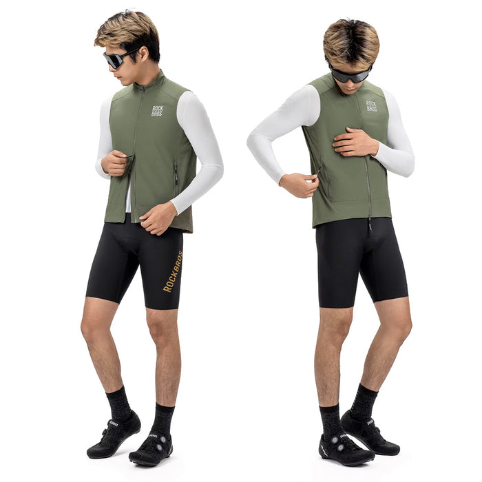 Rockbros YDMJ003 Spring/Autumn Windproof Vest Size XL - Green