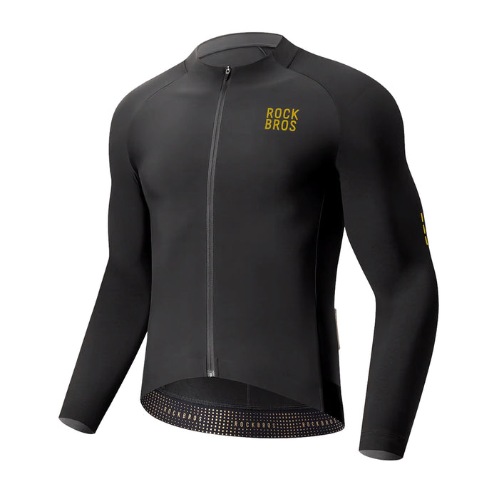 Rockbros YDWT020 Diamond Spring/Autumn/Winter Cycling Jersey Size XL - Black