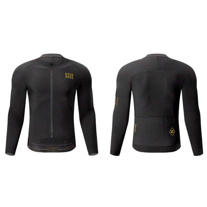 Rockbros YDWT020 Diamond cycling jersey spring/autumn/winter size XXXL - black
