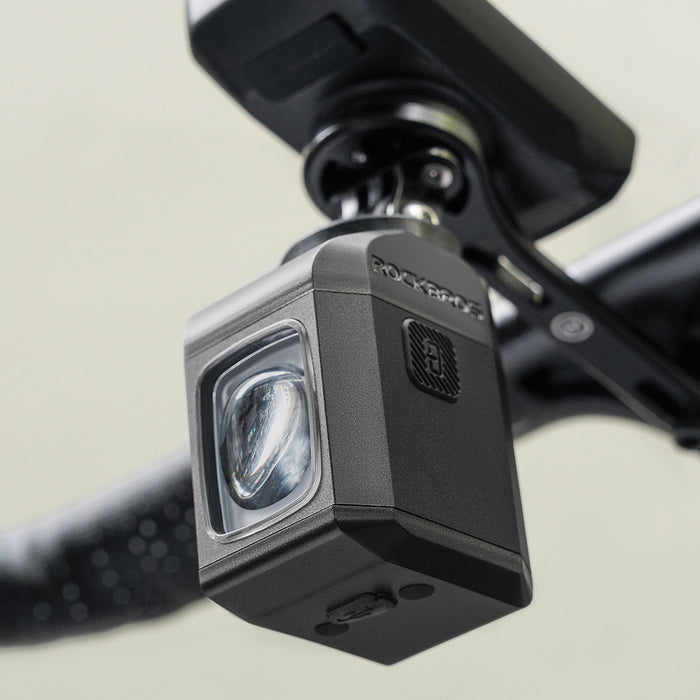Rockbros M8 1600lm front bike light with remote control 10m rechargeable 4000 mAh - black