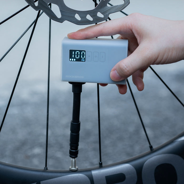 Rockbros AS240 PRO Cordless Pump 120 psi Compressor 420mAh - Black