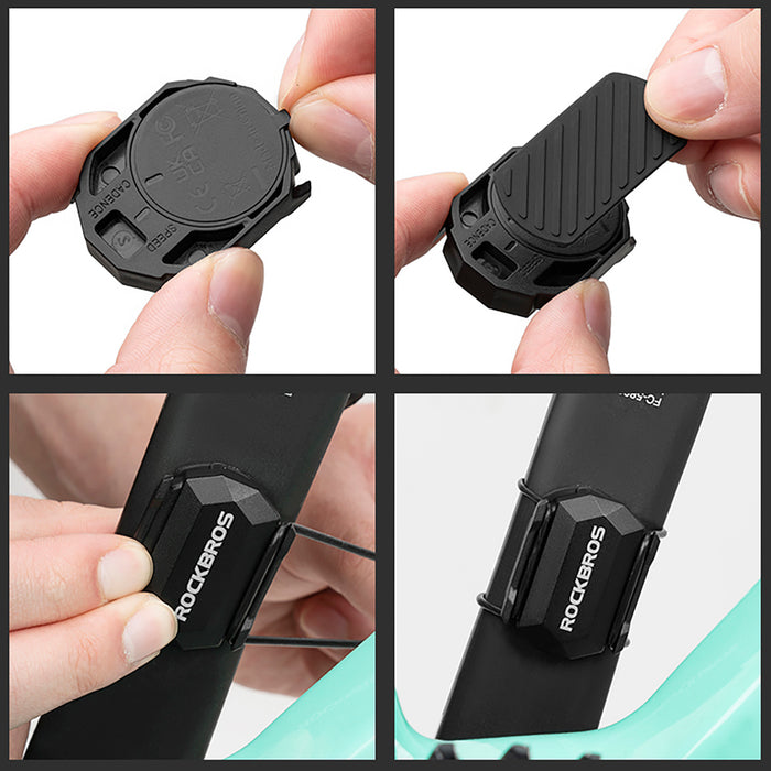 Rockbros C3 ANT+ / Bluetooth 2-in-1 Speed or Cadence Sensor - Black