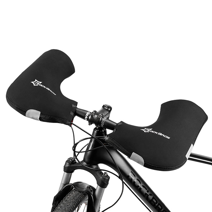 Rockbros D16-B Motorcycle-Compatible Windproof Waterproof Handlebar Gloves - Black