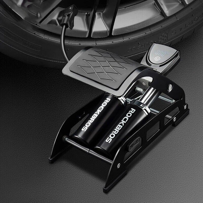 Rockbros 42430001001 black foot pump with display