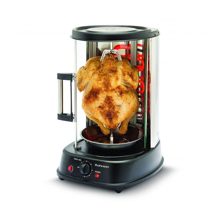 VERTICAL GRILL ROHNSON R-2530 BLACK, 1500 W