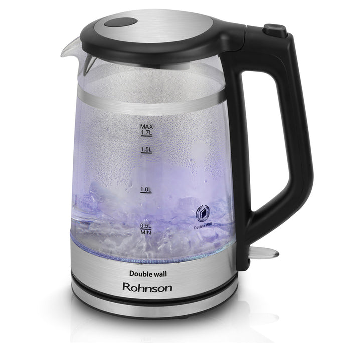Electric kettle ROHNSON R-7645 2200 W, GREY, 1.70 L