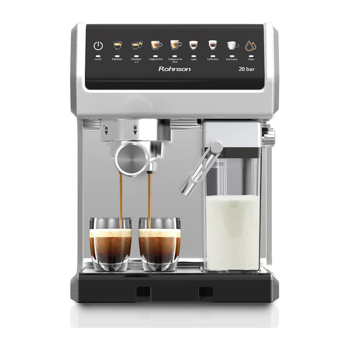 Coffee machine ROHNSON R-98080 1600.00 ml, AUTOMATIC CAPPUCCINO SYSTEM, 20.00 bar