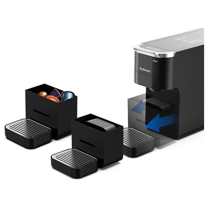 Coffee machine with capsules ROHNSON R-98055 20.00 bar, 1.50 ml, BLACK