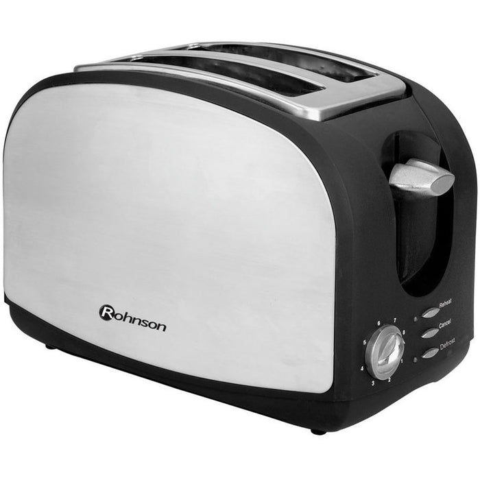TOASTER ROHNSON R-207 900 W, STAINLESS STEEL/BLACK