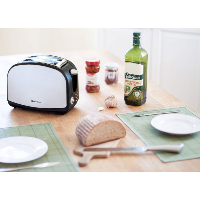 TOASTER ROHNSON R-207 900 W, STAINLESS STEEL/BLACK