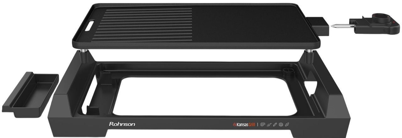 GRILL ROHNSON R-2533 2000 W, BLACK