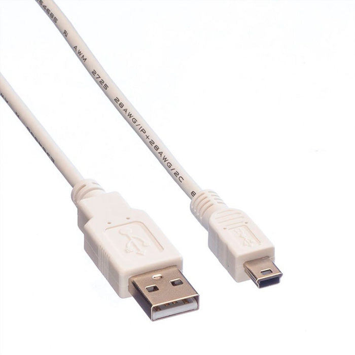 Cable ROLINE USB 2.0 A-mini BM/M 1.8 m