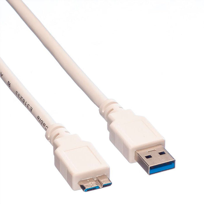 Cable ROLINE USB 3.0 A-microB M/M 0.8 m