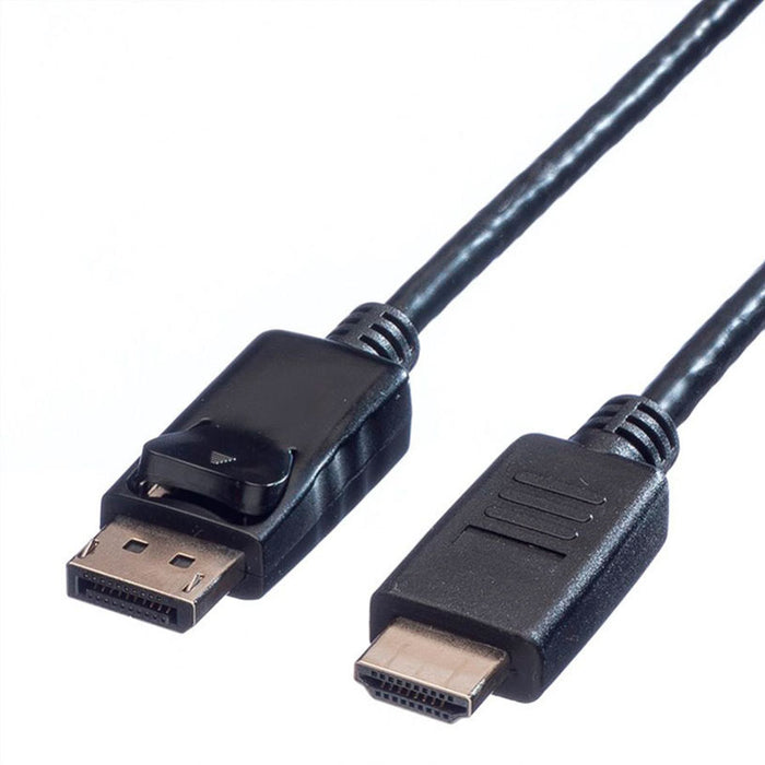 Cable from source with DisplayPort ROLINE to receiver with HDMI D.Port to HDMI M/M 3 m only works in this direction
