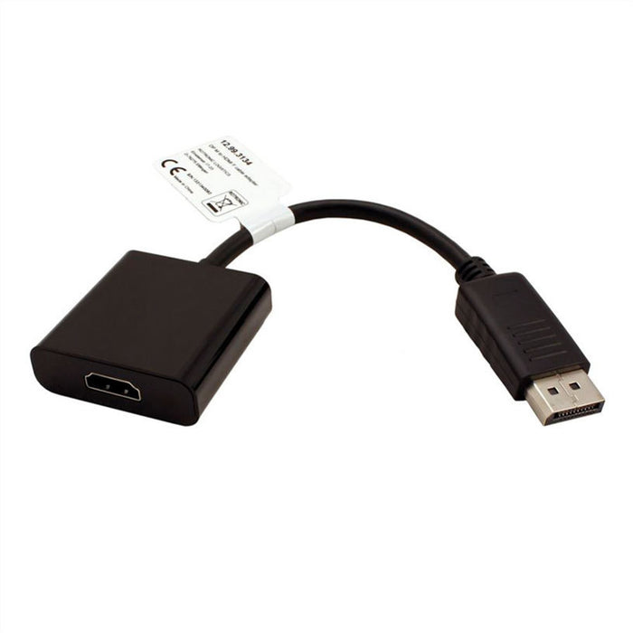 Adapter Cable from source with DisplayPort ROLINE to receiver with HDMI DisplayPort M -> HDMI-F 0.2 m only works in this direction
