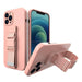Rope case gel case with a lanyard chain bag lanyard Samsung Galaxy A12 pink - Cell phone cases and covers<<<HurtelXML