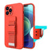 Rope Case Silicone Lanyard Cover Purse Lanyard Strap For Samsung Galaxy A53 5G Pink - Cell phone cases