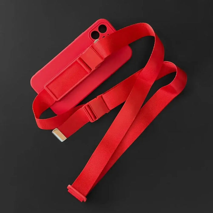 Rope Case Silicone Lanyard Cover Purse Lanyard Strap For Samsung Galaxy A53 5G Pink - Cell phone cases