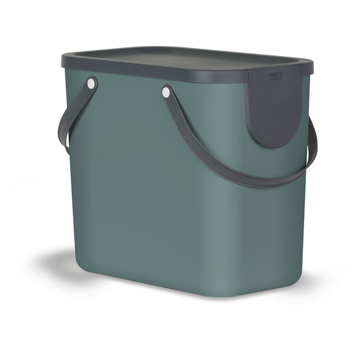 WASTE BIN SEPARATE COLLECTION 25L GREEN ROTHO ALBULA
