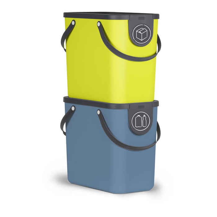 WASTE BIN SEPARATE COLLECTION 25L BLUE ROTHO ALBULA
