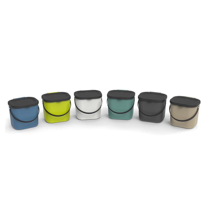WASTE BIN SEPARATE COLLECTION 6L GREEN ROTHO ALBULA