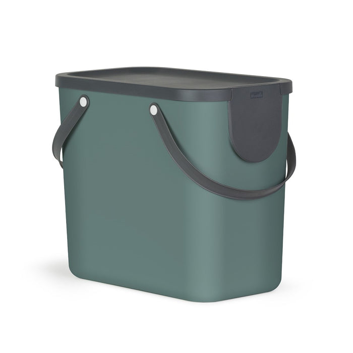 WASTE BIN SEPARATE COLLECTION 25L GREEN ROTHO ALBULA