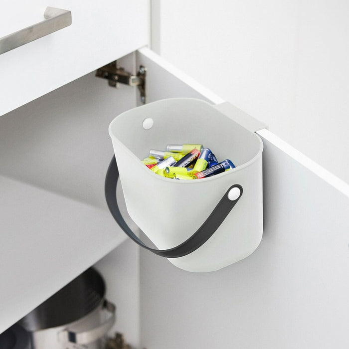 Bucket container Rotho White Recycled plastic