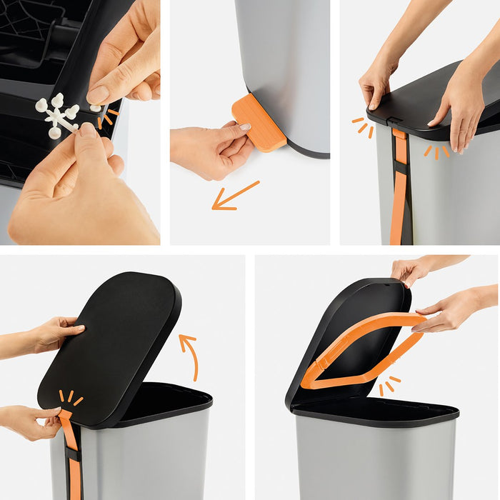 WASTE BIN 35 L RIBO ROTHO