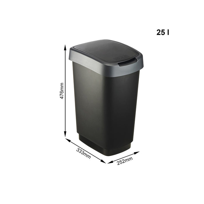 WASTE BIN 25L TWIST ROTHO