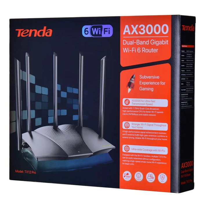 Router Tenda TX12 PRO - RoutersKIL-ROU<<<CommunicationKIL<<<ActionPL&&&Компютър Мрежи и компоненти<<<Компютри|