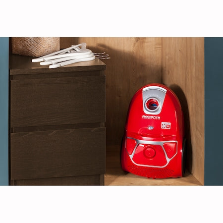 Rowenta RO3953EA, Compact Power parquet ACAA, 75db, H+ bag, SPA upgrade suction head, TTM + XL with brush, parquet + crevice tool 2 in 1 + upholstery nozzle, color red