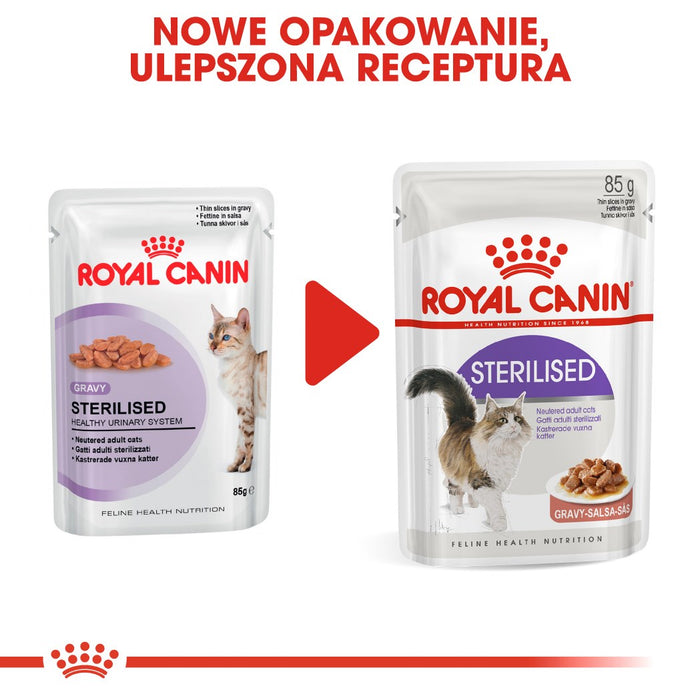 ROYAL CANIN FHN Sterilised in sauce - wet food for adult cats - 12x85g