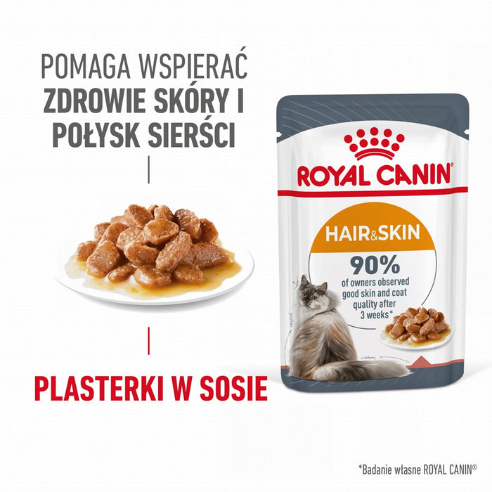 ROYAL CANIN Hair & Skin Care - wet cat food - 12x85g