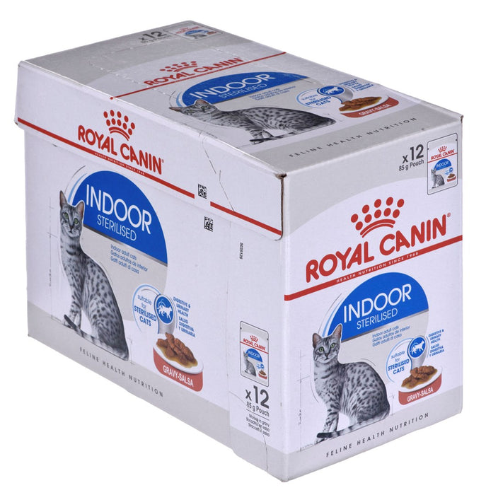 ROYAL CANIN Indoor Sterilized - Wet food for adult cats - Chunks in sauce 12x85 g