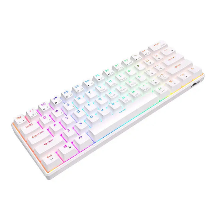 Royal Kludge RK61 RGB mechanical keyboard brown switch (white) (QWERTY) - Wired<<<Keyboards<<<Gaming<<<InnproXML